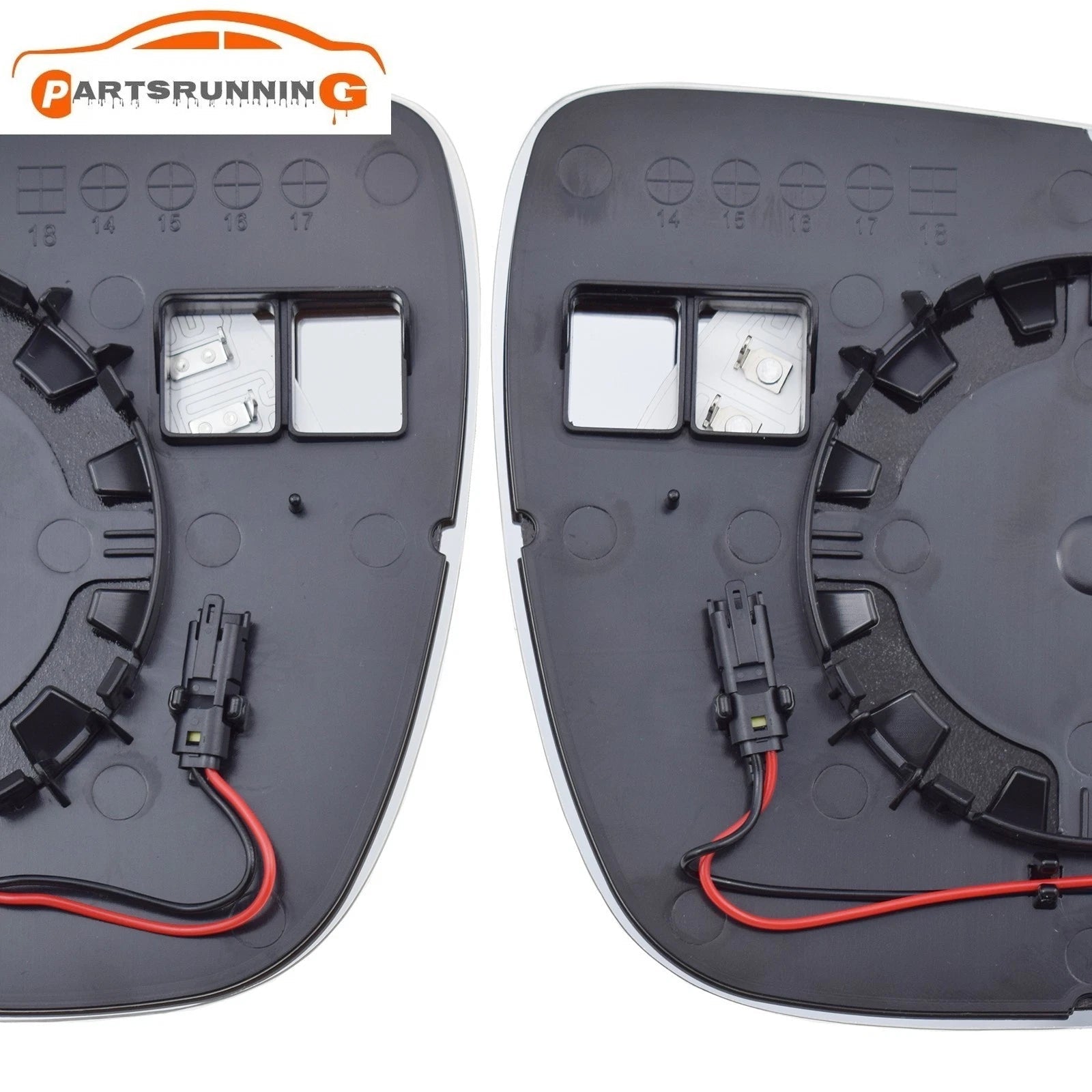 Heated Left & Right Mirror Glass With BSD For KIA Sorento 2016-2020 87611-C5040 6B93BC-57