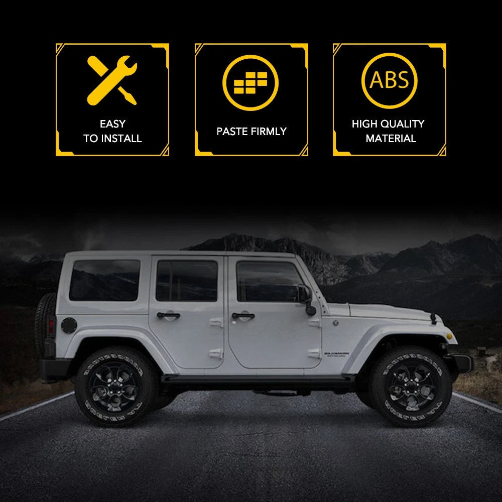 Water Rain Diverters Gutter Extension For Jeep Wrangler JK 2007-17 Accessories A 6B93BC-57