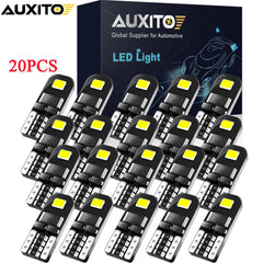 20PCS T10 LED License Plate Lights Bulbs 6000K Super Bright White 168 194 AUXITO AUXITO