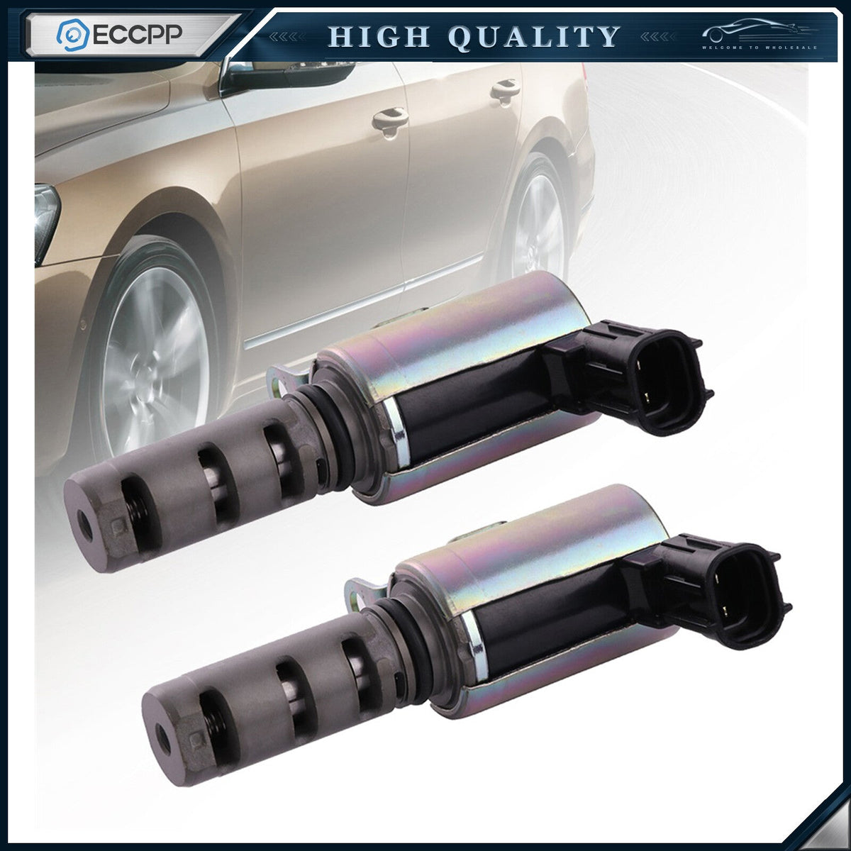 2pc Variable Valve Timing Control Solenoid For Subaru Legacy Outback 06-12 2.5L 6B93BC-57