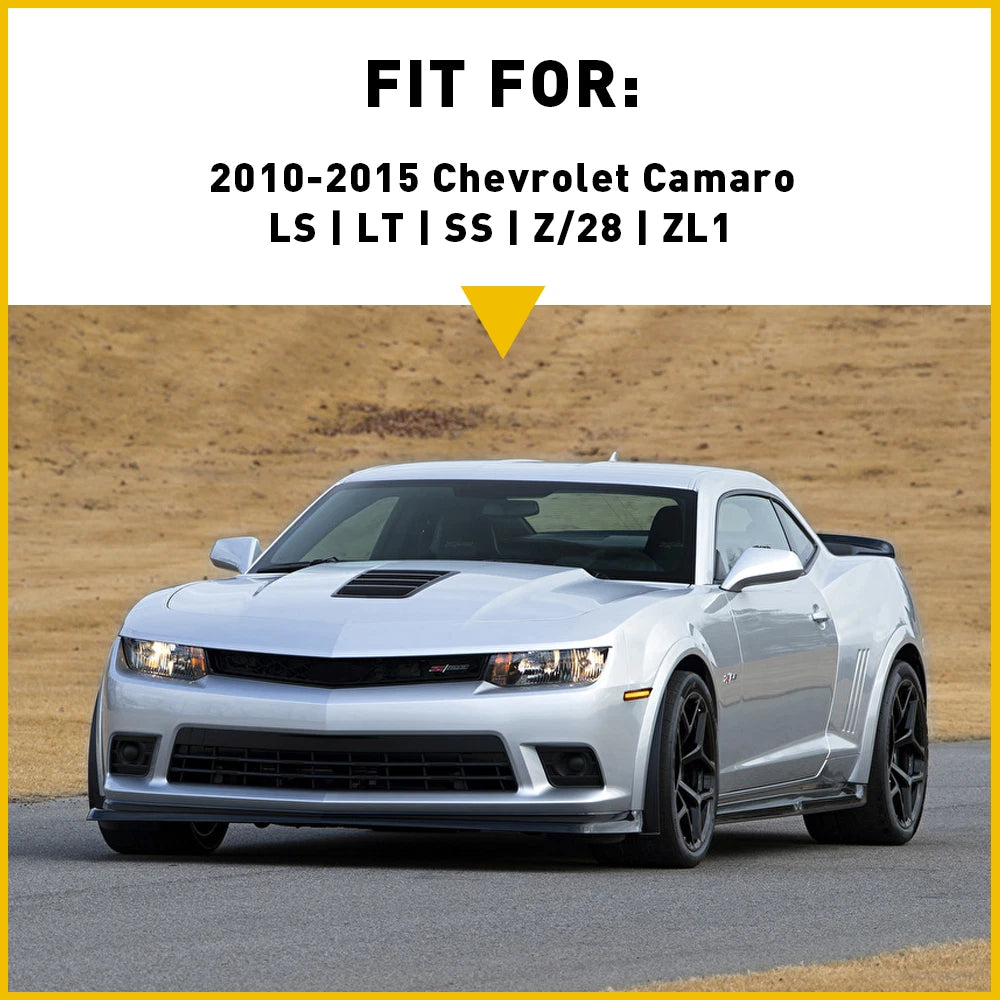 Front Amber LED Side Lights Marker Fender Lamps For Chevrolet 2010-2015 Camaro 6B93BC-57