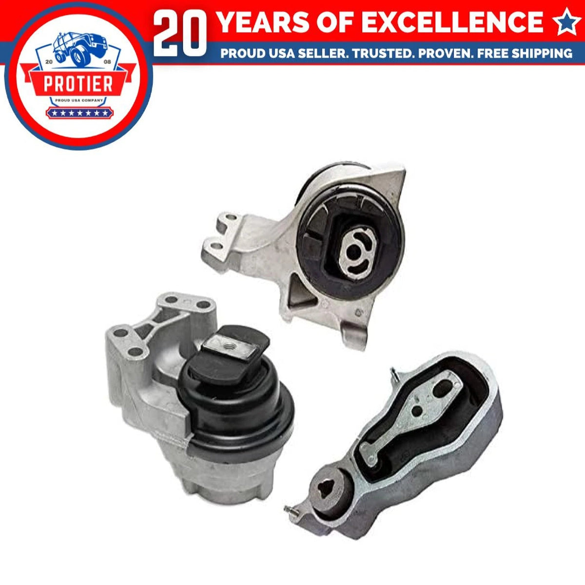 Fits 2013-2019 Ford Flex/Taurus, 3.5L WITHOUT TURBO Motor & Trans Mount 6B93BC-57