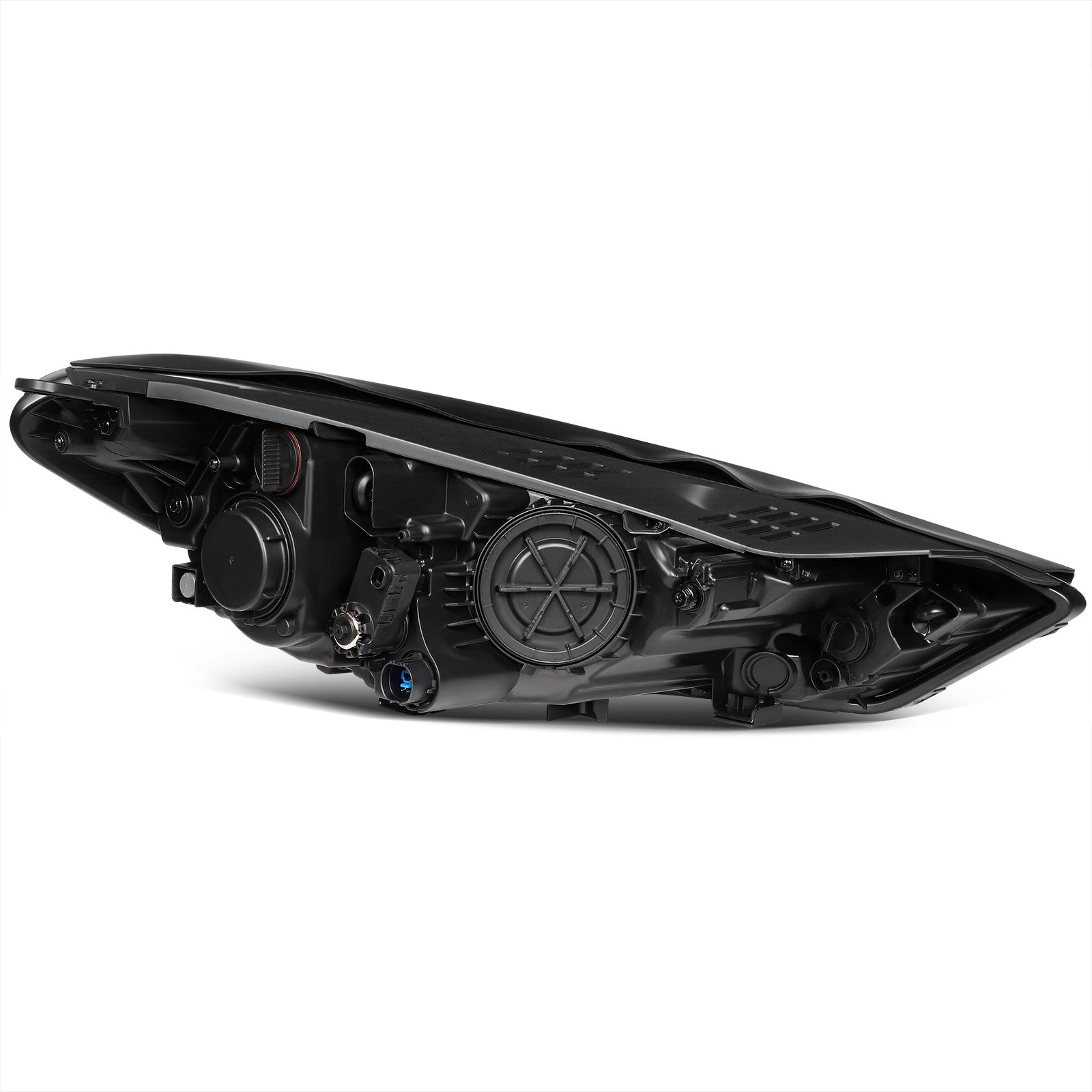 Pair Kit Halogen Headlights Assembly For 2016-2018 Hyundai Tucson Black Amber 6B93BC-57