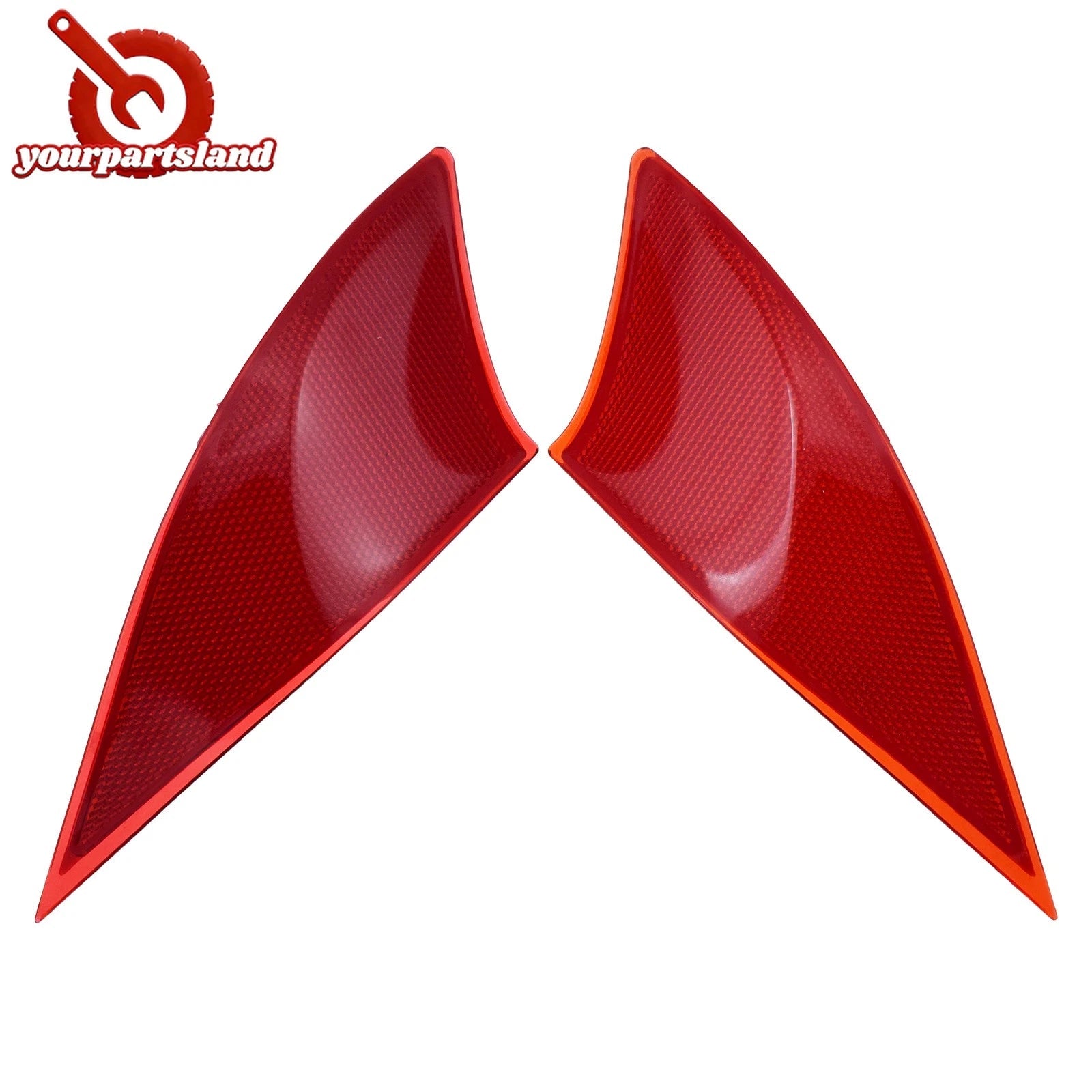 Red Lens Rear Bumper Reflector Covers For Lexus IS IS250 IS350 IS300 2014-2020 6B93BC-57