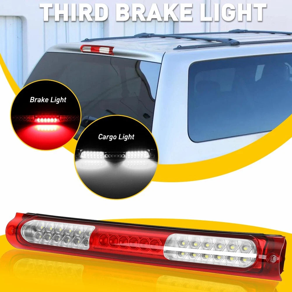 Third Brake Light LED Lamp Red + White For 97-2003 Ford F-150 2004 Heritage EOA 6B93BC-57