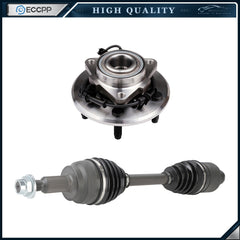 1X CV Axle + 1X Wheel Hub Bearing Front For 2006-2008 Dodge Ram 1500 4WD W/ ABS KOEEP