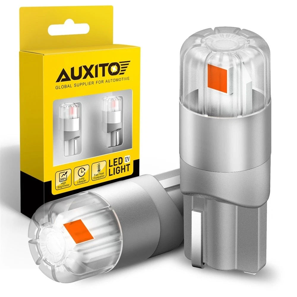 2X AUXITO T10 LED Canbus Light Bulbs 192 168 194 2825 W5W Super Bright Red EOA AUXITO