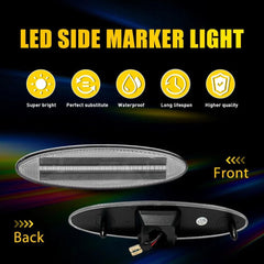 2pcs Rear LED Side Marker Light Clear Lens L &R For Chevry Corvette C5 1997-04 A 6B93BC-57