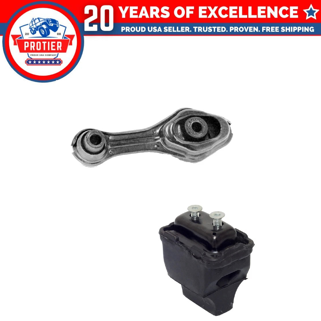 Engine Motor Mount Set for 95-02 Cavalier / Sunfire 2.2/2.3/2.4L for Auto 2PCS 6B93BC-57