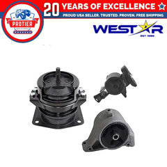 Fits 2003-2006 Acura MDX 3.5L Front Front Right & Rear Motor Mount Set 3PCS 6B93BC-57
