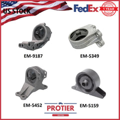 Engine Motor & Trans Mount Set for 2000-2005 Mitsubishi Eclipse 3.0L Manual 6B93BC-57