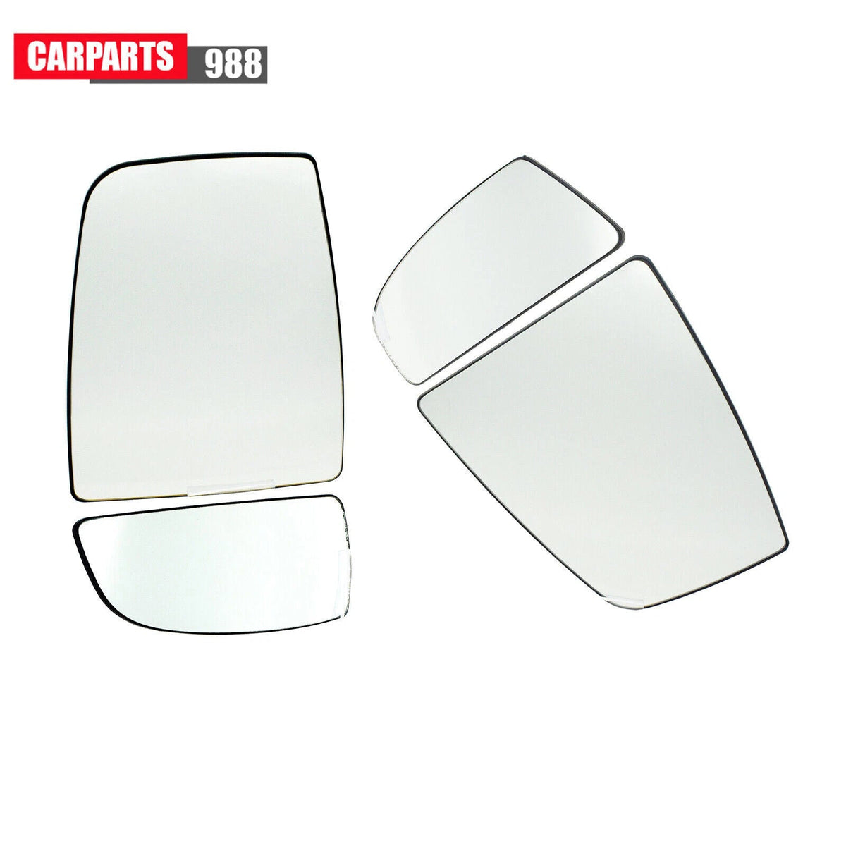 4Pcs Left+Right Side Tow Upper+Lower Mirror Glass For 15-22 Ford Transit 150 250 6B93BC-57