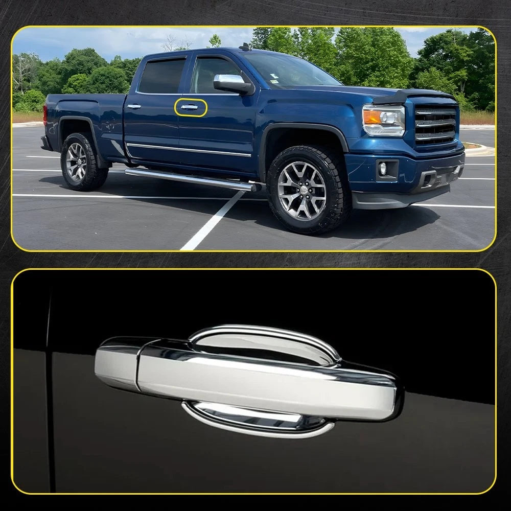Exterior Door Handle Front Passenger Chrome For Chevrolet Silverado 1500 14-19 A 6B93BC-57