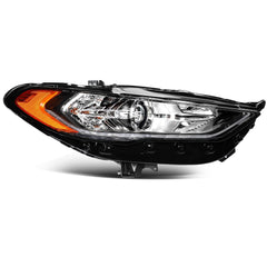Right Side Headlight Assembly For 2017-2020 Ford Fusion Black w/Projector 6B93BC-57
