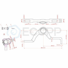 Front Upper Control Arms & Ball Joints For Ford Explorer Sport Trac 2003-2005 6B93BC-57