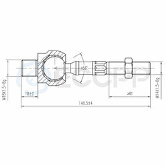 4pcs Inner & Outer Tie Rod End Links For 2004-2008 Acura TSX & Honda Accord 2.4L 6B93BC-57