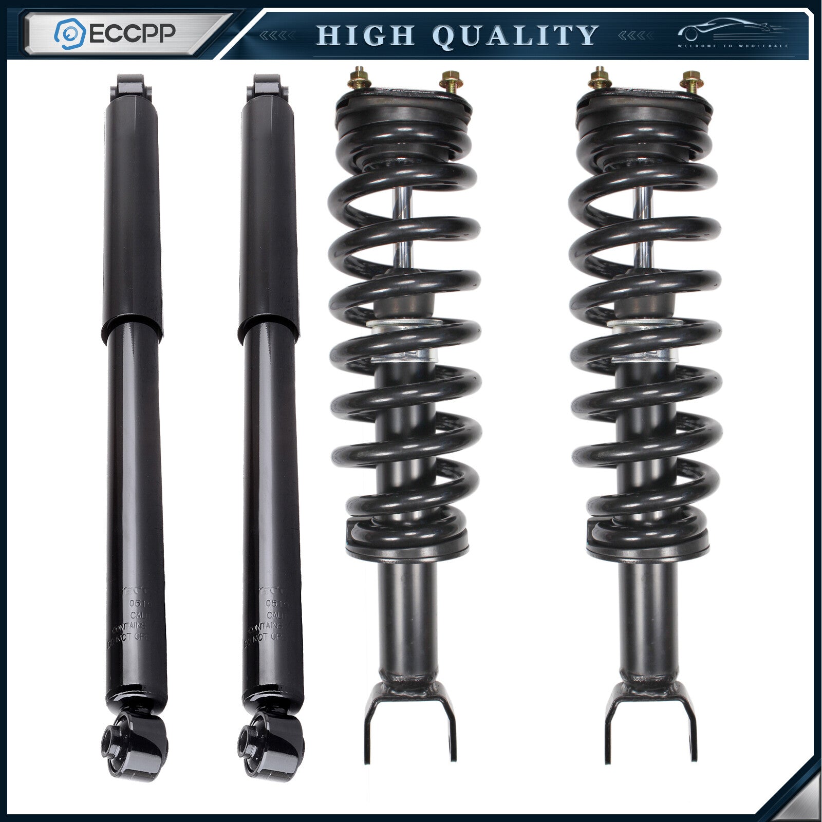 2" Front Leveling Kit & Complete Struts Shocks Fits Dodge Ram 1500 2006-2008 4WD 6B93BC-57