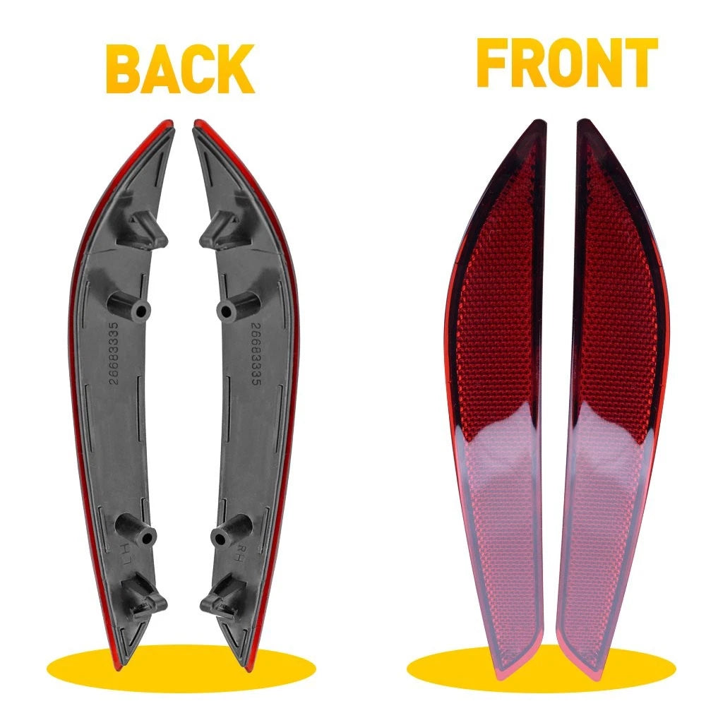 Right Left Rear Bumper Light Reflector Fits 2016-2019 Chevrolet Rear Cruze Brake 6B93BC-57
