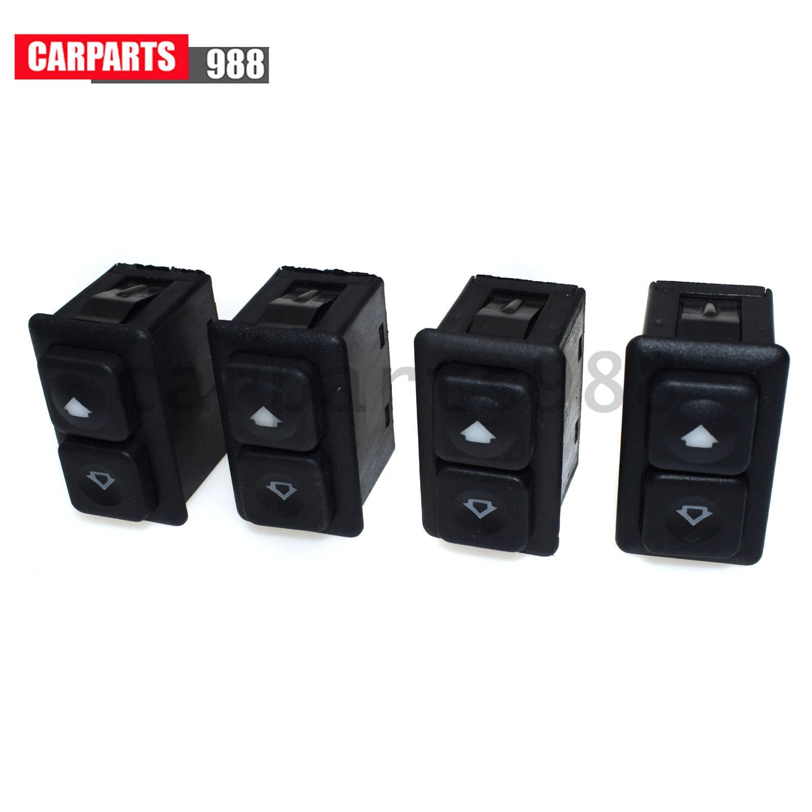 Set of 4 5Pins Illuminated Power Window Switch For BMW E30 318i 325i 61311381205 6B93BC-57