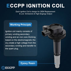 ECCPP 8 Ignition Coils For V8 5.0L Ford F150 Truck Mustang 11 12 2013 2014 2015 ECCPP
