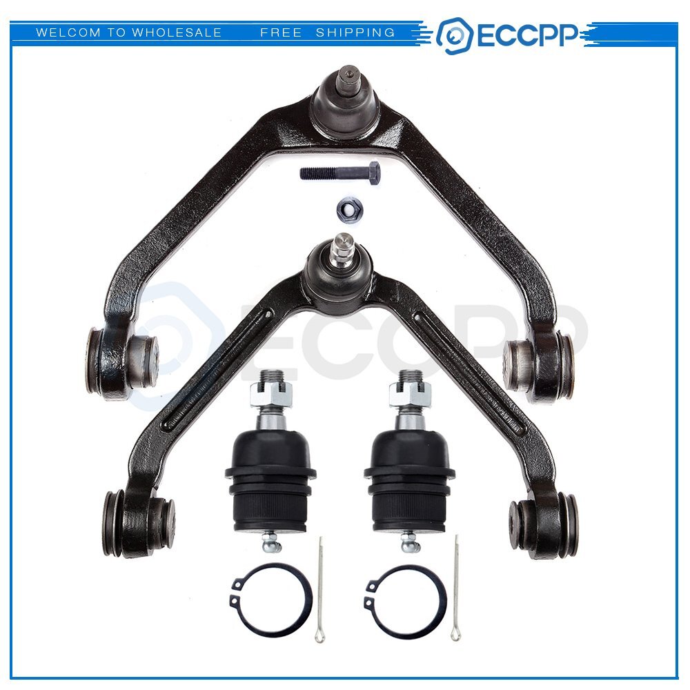 4 Upper Control Arm Lower Ball Joints Steering Kit Fits 1998-2001 Ford Ranger 6B93BC-57