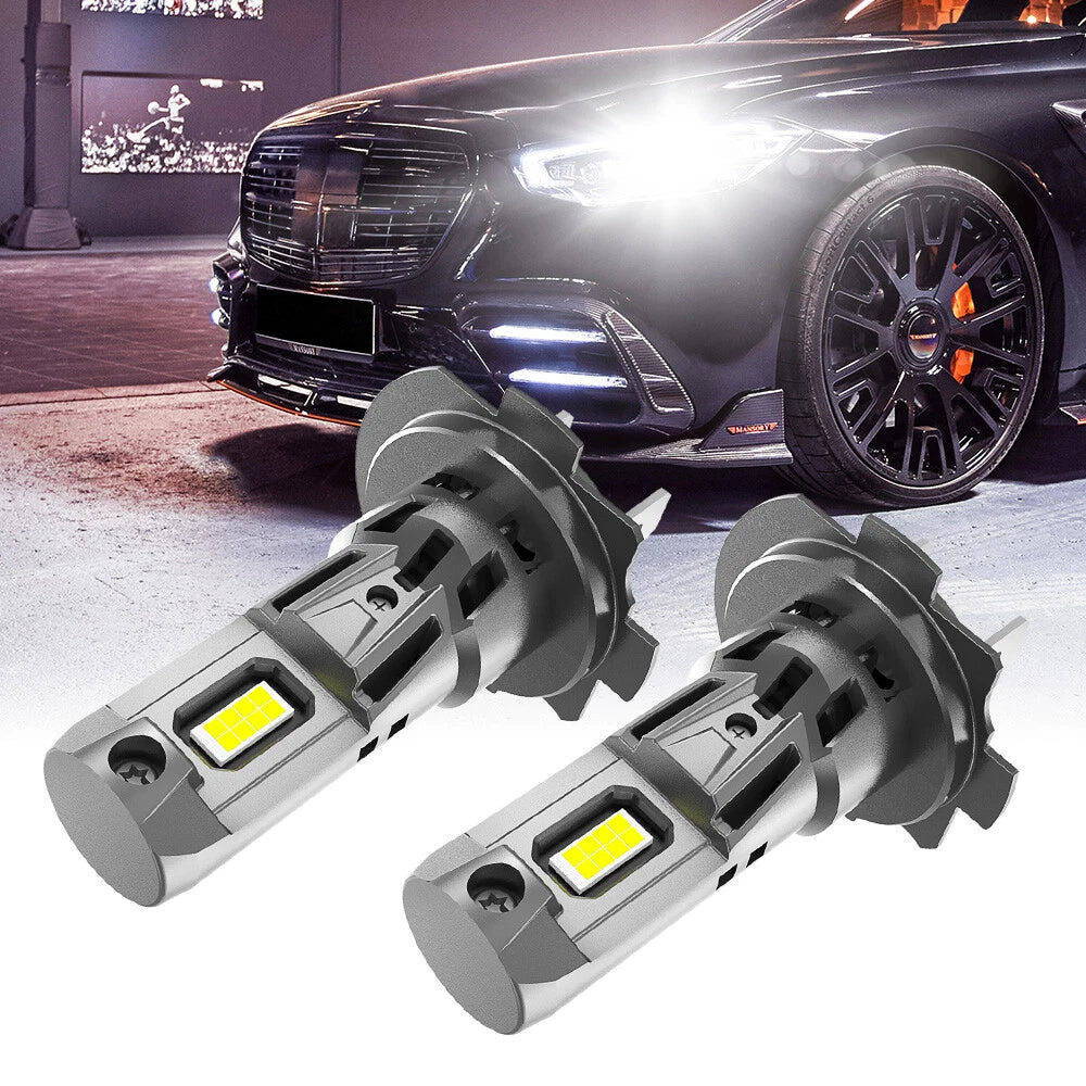 AUXITO Super Bright H7 Headlight LED Kit High Low Beam Bulbs 22000LM 6500K White AUXITO