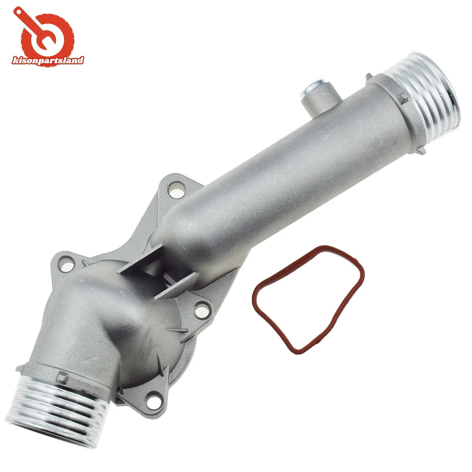 Aluminum Coolant Thermostat Housing Cover For 1997 1998 BMW 528i E39 11531740478 6B93BC-57