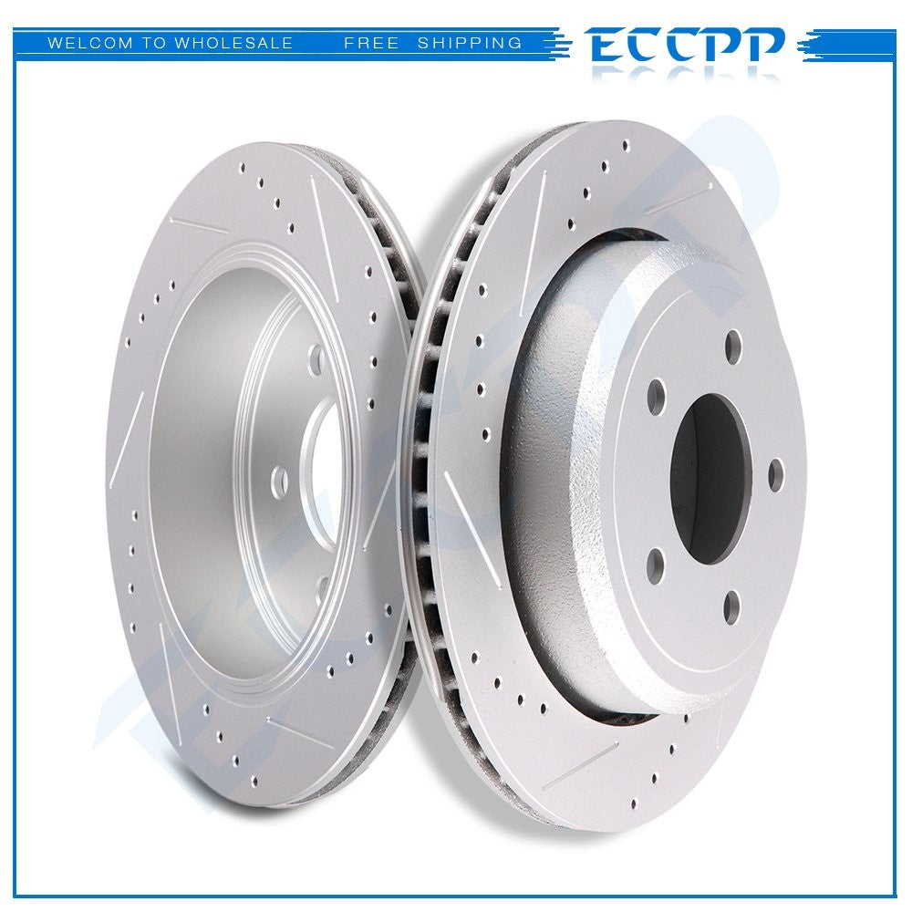 Rear Brake Rotors Discs For MERCURY MARAUDER GRAND MARQUIS FORD CROWN VICTORIA 6B93BC-57