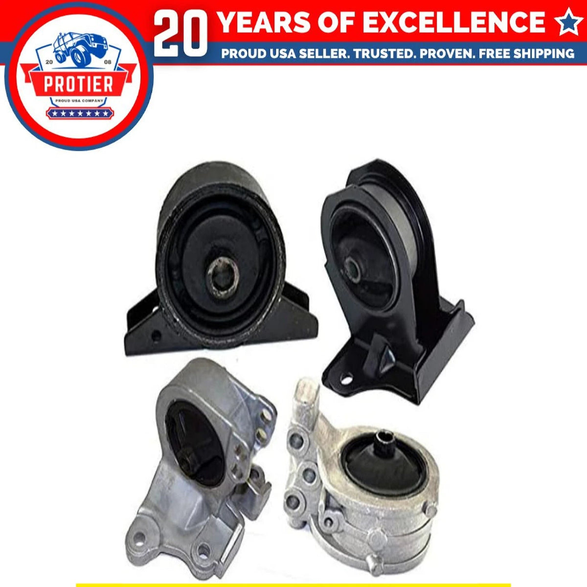1999-2003 Mtsubishi Galant2.4L Motor & Trans Mount Set 4PCS fit Auto Trans 6B93BC-57