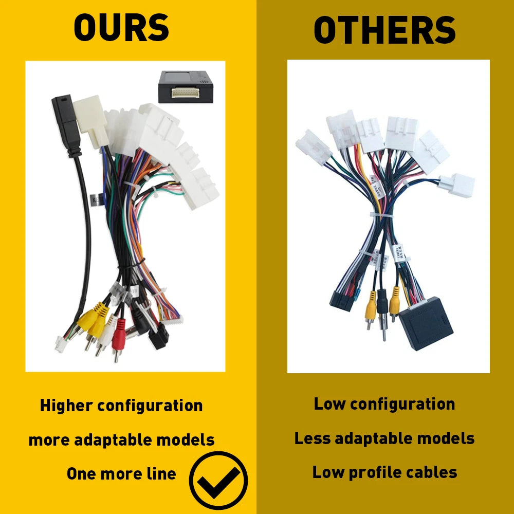 For Toyota Car Stereo Radio Power Harness Cable Wire Adapter Support JBL AMP US 6B93BC-57