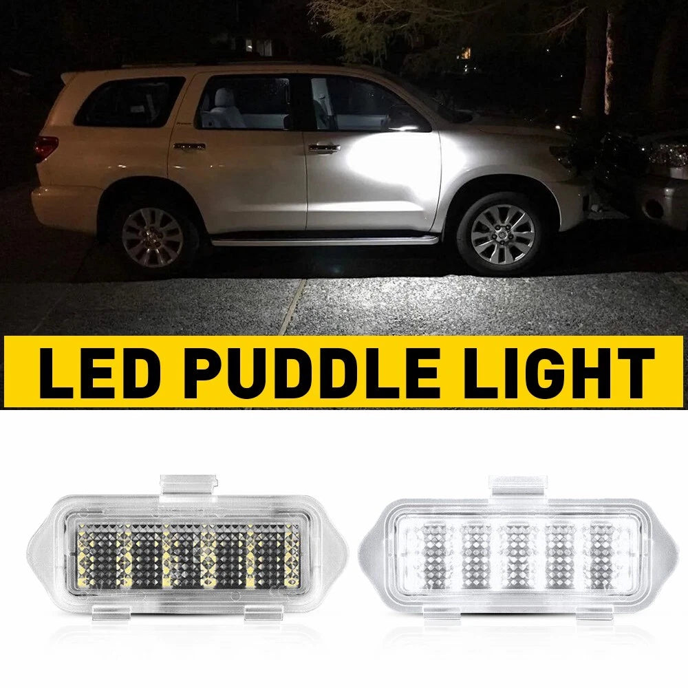 LED Side Mirror Lights Puddle 03-06 For Escalade Sierra Silverado Suburban Tahoe 6B93BC-57