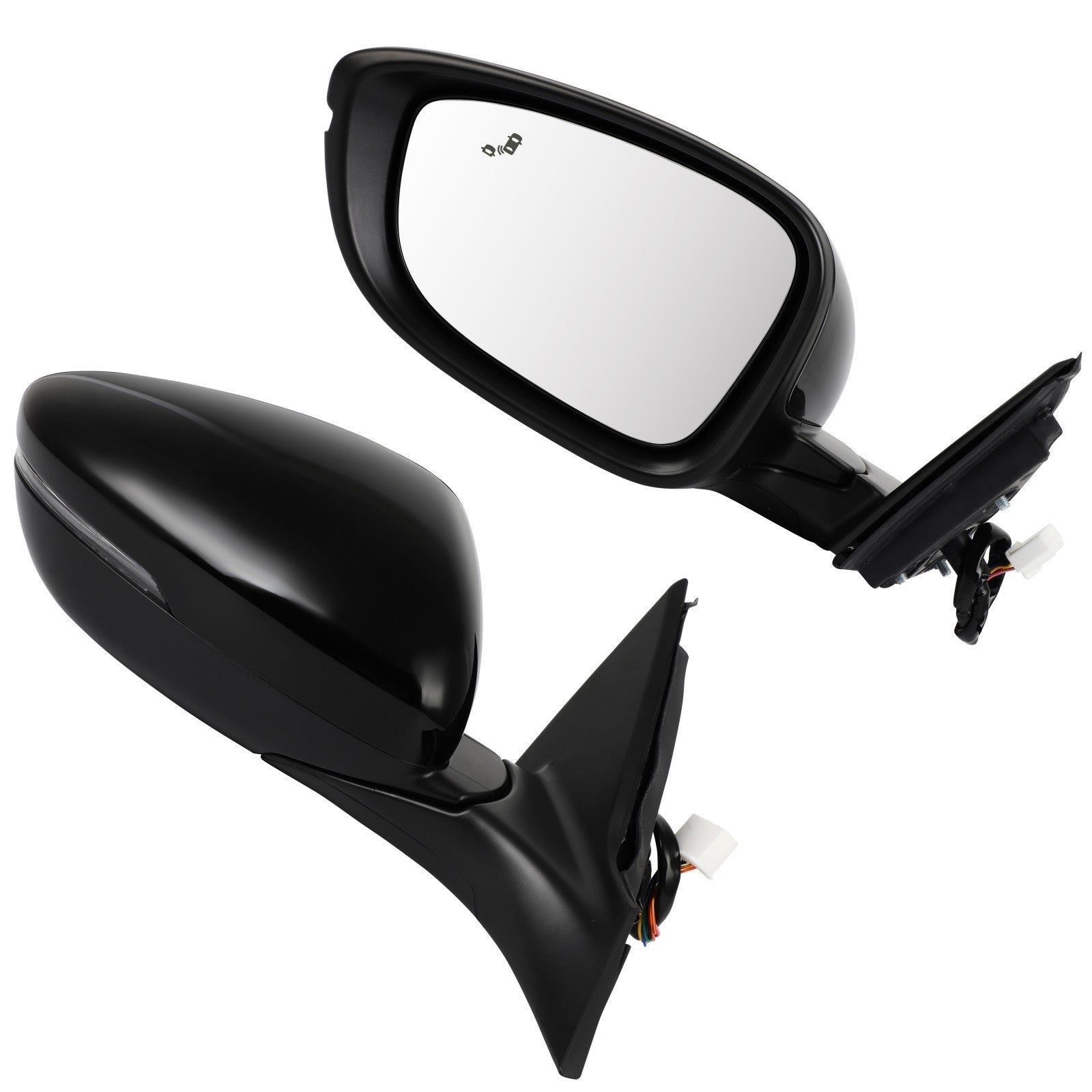 Pair Side Power Mirrors Heated w/Turn Signal For 18 Honda ACCORD BSM 8 PIN 6B93BC-57