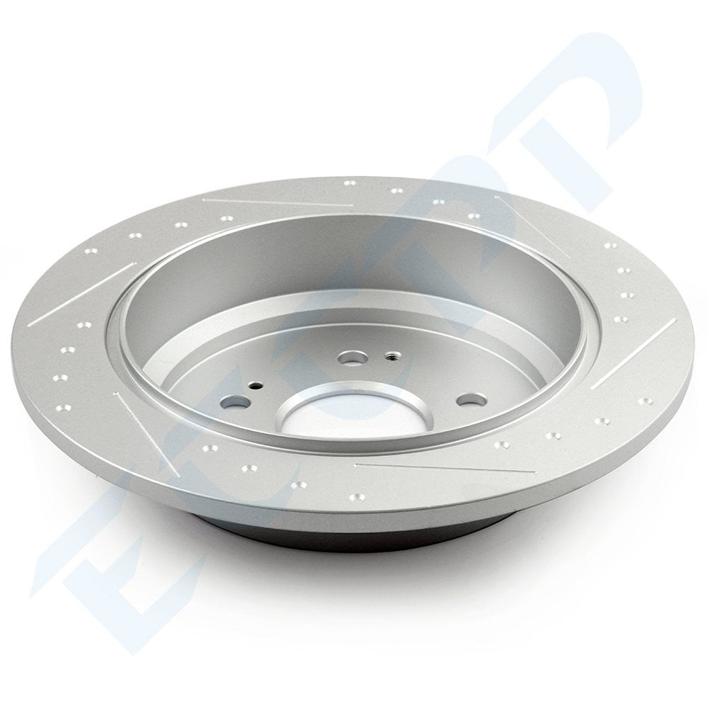 Rear Slotted Brake Rotors Discs For 2005-2010 Honda Odyssey EX LX Touring 3.5L 6B93BC-57