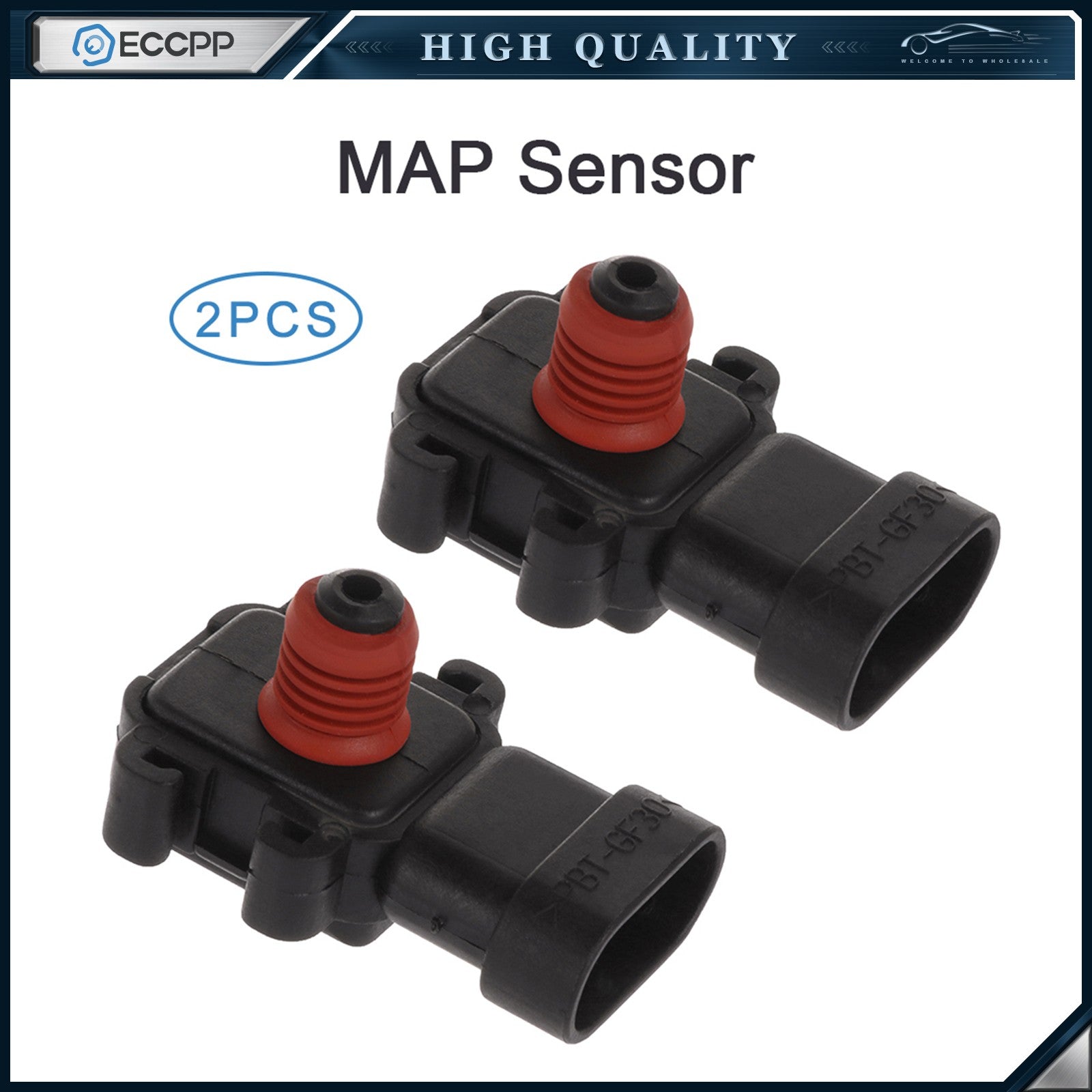 ECCPP 2pcs Air MAP Pressure Sensor 4921322 Fits 1995-2002 Cadillac Eldorado 4.6L ECCPP