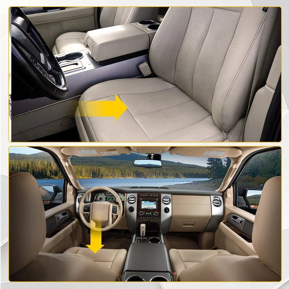 Left Driver Bottom Seat Cover Dune Tan Leather For 2015-2017 Ford Expedition EA 6B93BC-57