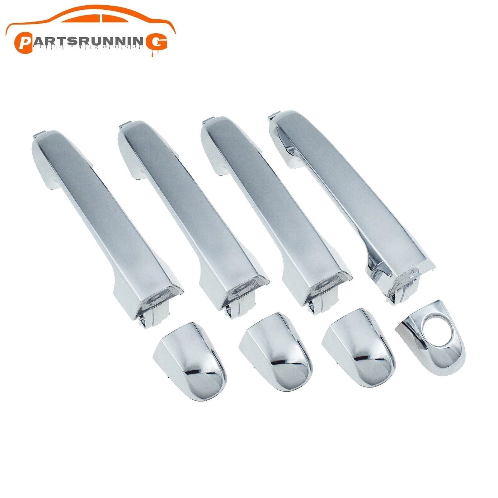 4PCS Chrome Front Rear LH RH Outside Door Handle For Kia Forte Cerato 2010-2013 6B93BC-57