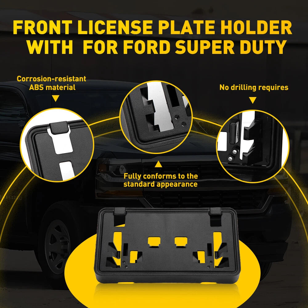 For 2021-2023 Ford F150 ML3Z-17A385-BB Front License Plate Bracket Plastic EOA 6B93BC-57