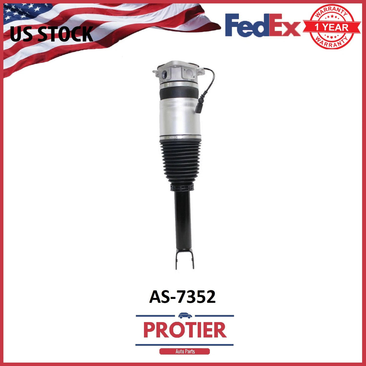 Rear Left Air Suspension Strut Fit 2002-2010 Audi A8 Quattro 4.2L 6B93BC-57
