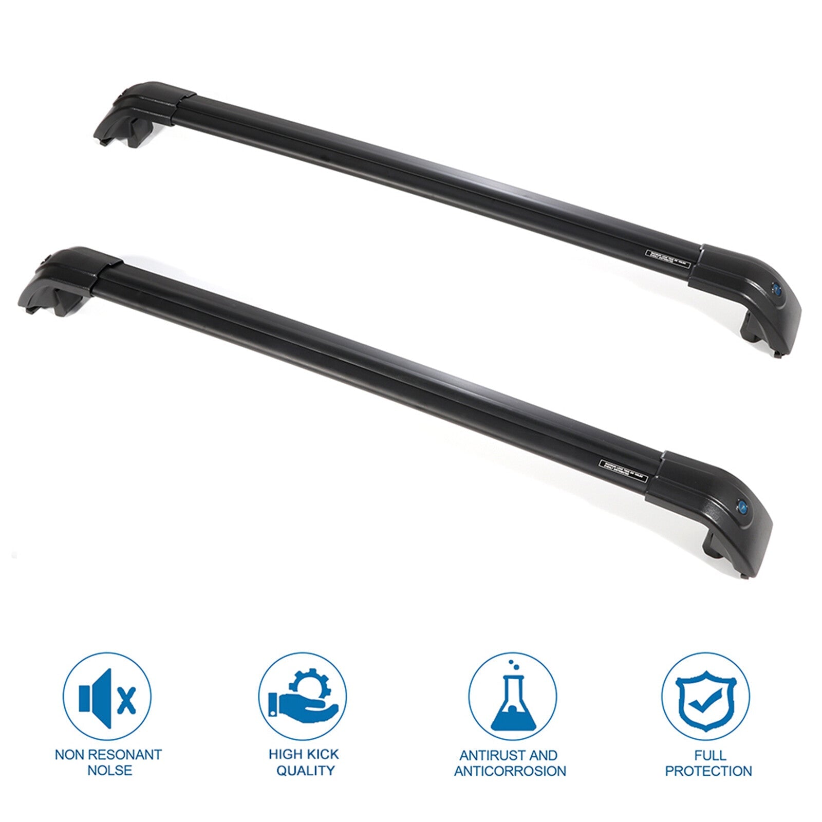 Roof Rack Cross Bar For 2015-2022 Kia Sorento Black Luggage Carrier 6B93BC-57