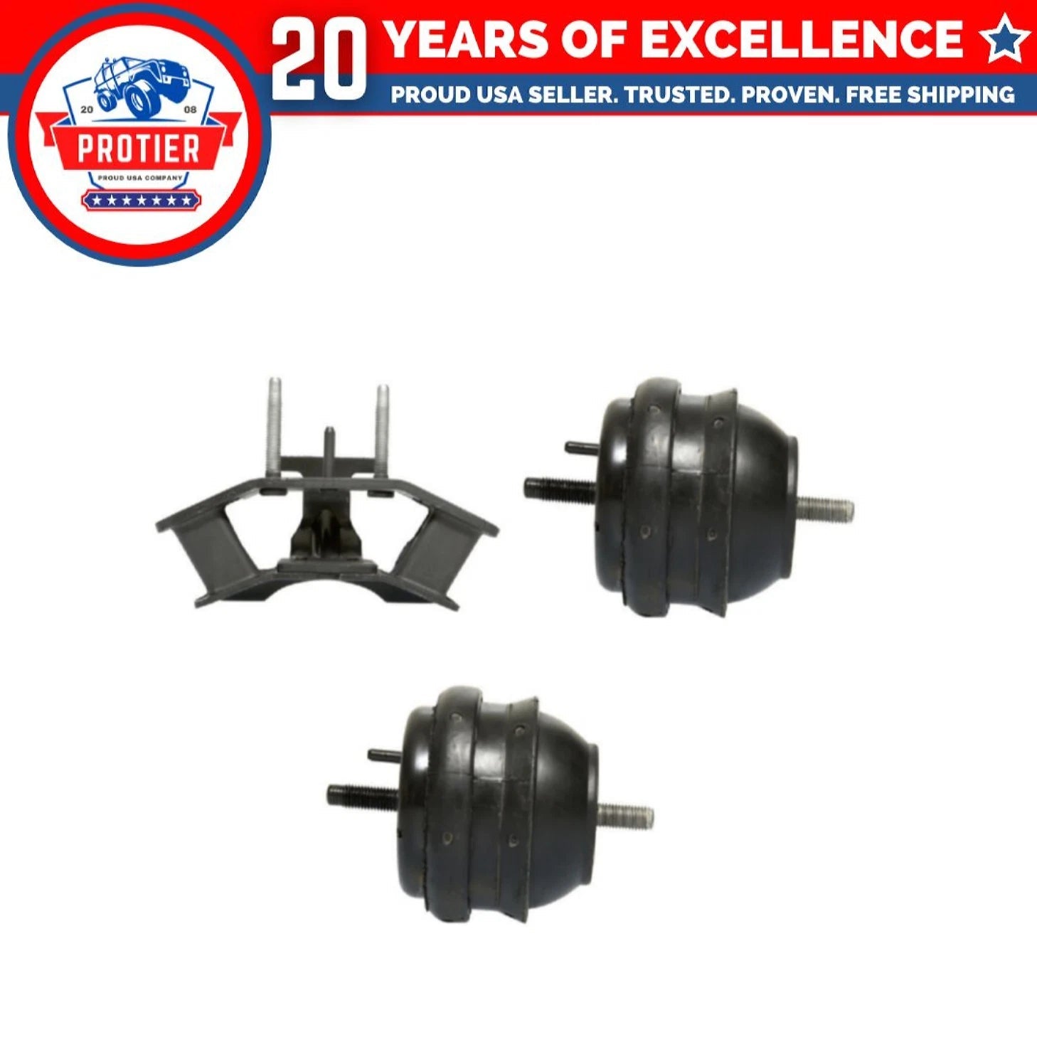 Engine Motor & Trans. Mount Set Compatible for 2003 - 2004 Cadillac CTS 3.2L 6B93BC-57