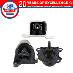 Engine Motor Mount Set 3PCS Compatible for 2002 - 2006 Honda CR-V 2.4L 6B93BC-57
