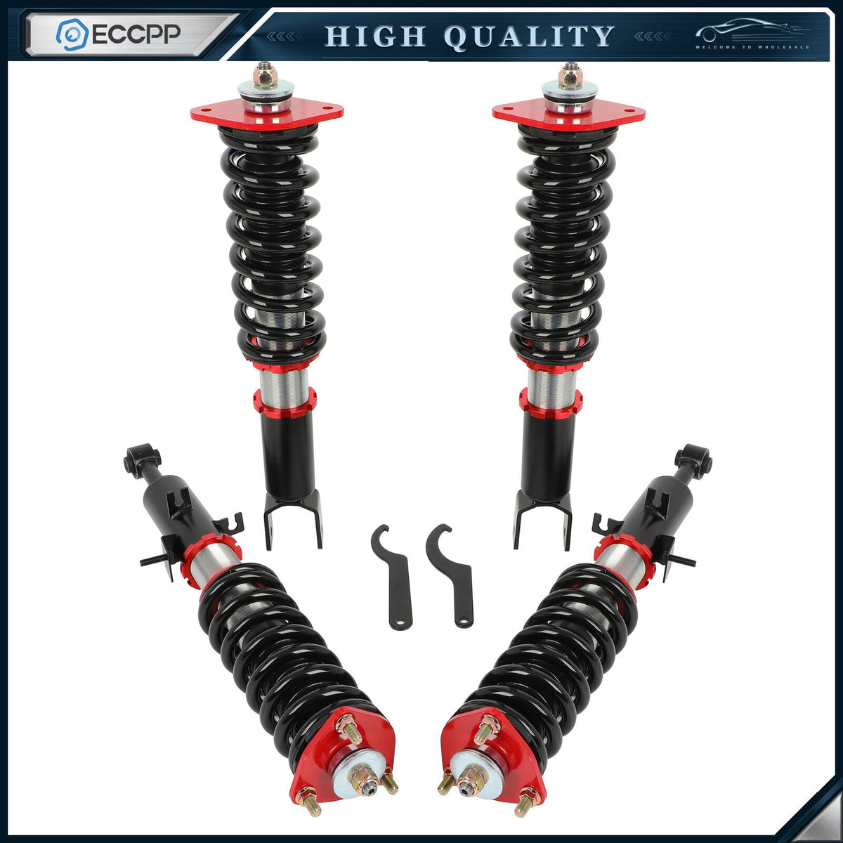 COILOVERS SHOCK ADSORBER LOWERING KIT FOR 2009-2020 NISSAN 370Z (Z34) ADJUSTABLE 6B93BC-57