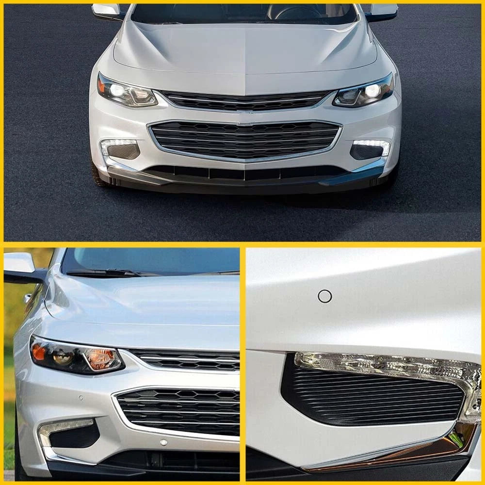 Chrome Front Bumper Fog Light Lamp Cover Trim for Set Chevrolet Malibu XL 16-18 6B93BC-57