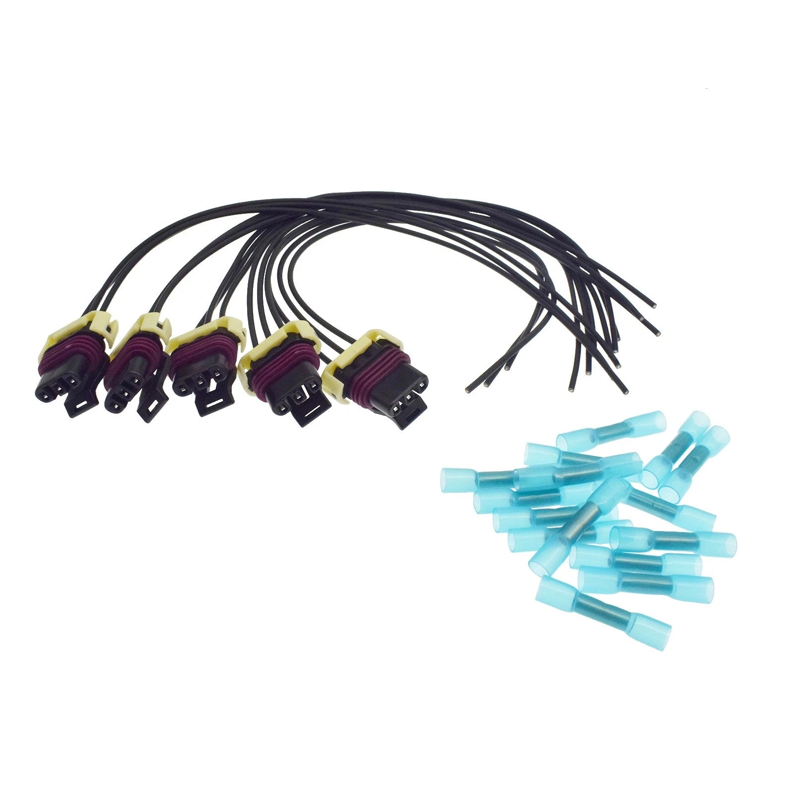 5PCS Mass Air Flow / Camshaft Sensor Harness Plug Connector fit GM Chevrolet GMC 6B93BC-57