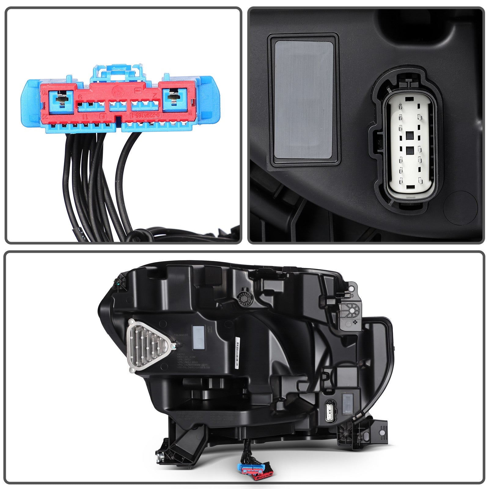 Left Black Headlight Assembly For Ford Expedition 2022-2024 3.5L Driver Side LED 6B93BC-57