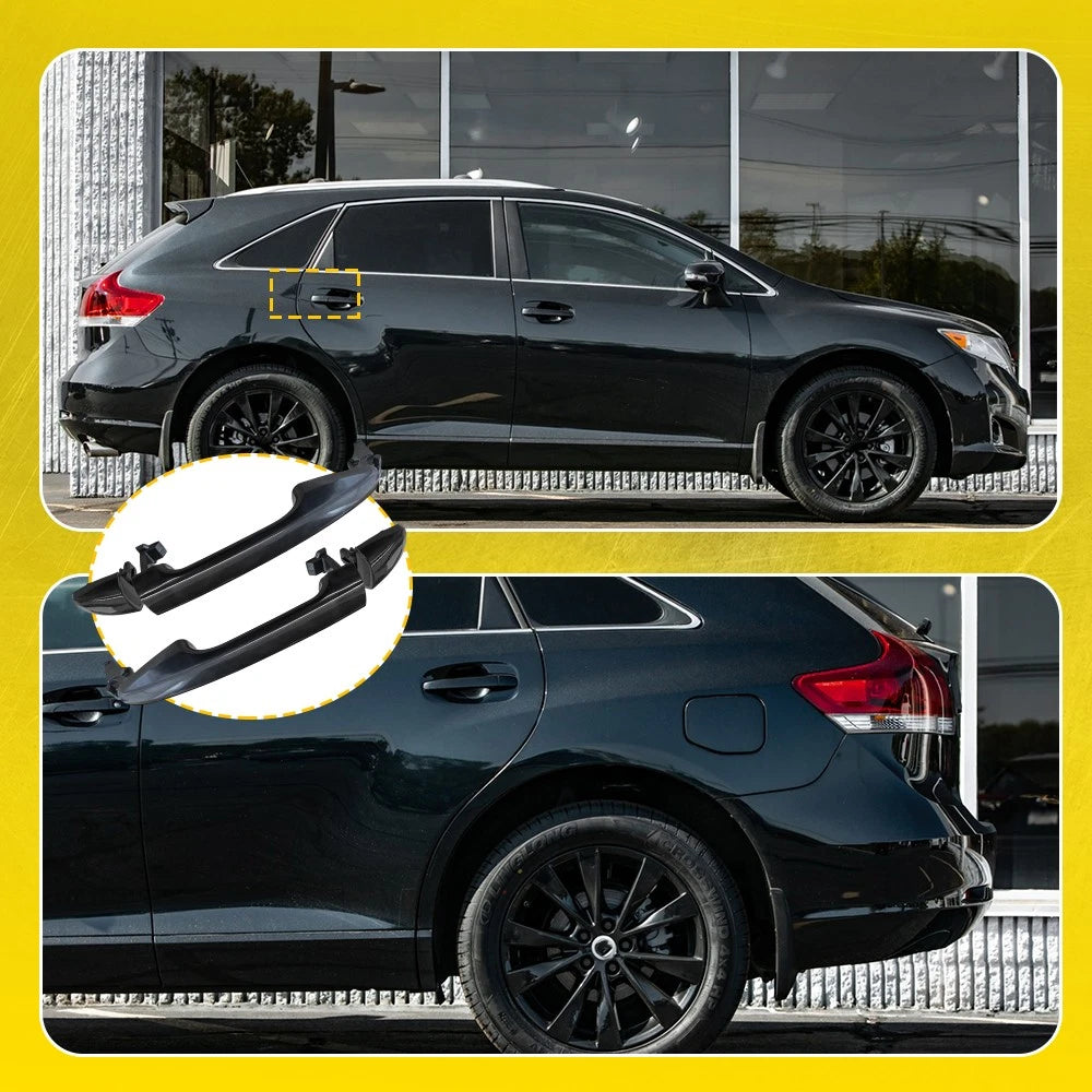 2PCS For 2009-2015 Toyota Venza Outside Exterior Door Handle Rear Left Right EOA 6B93BC-57