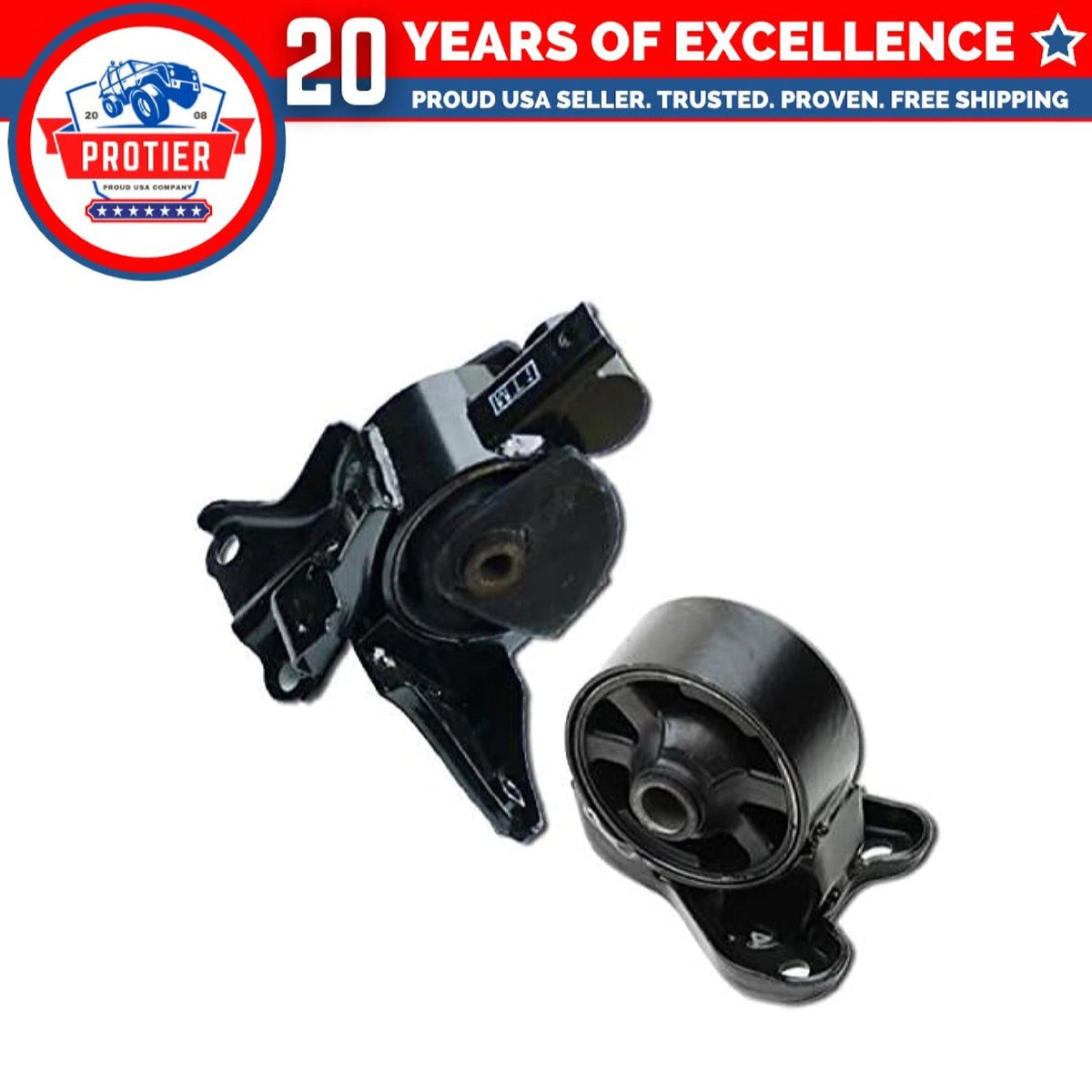 Fits 2001-2006 Hyundai Elantra 2.0L MANUAL Front Motor & Trans Mount Set 2PCS : 6B93BC-57