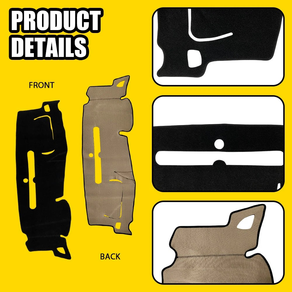 For 07-13 Chevy Silverado GMC Sierra Dashmat Dash Cover Dashboard Mat Interior A 6B93BC-57