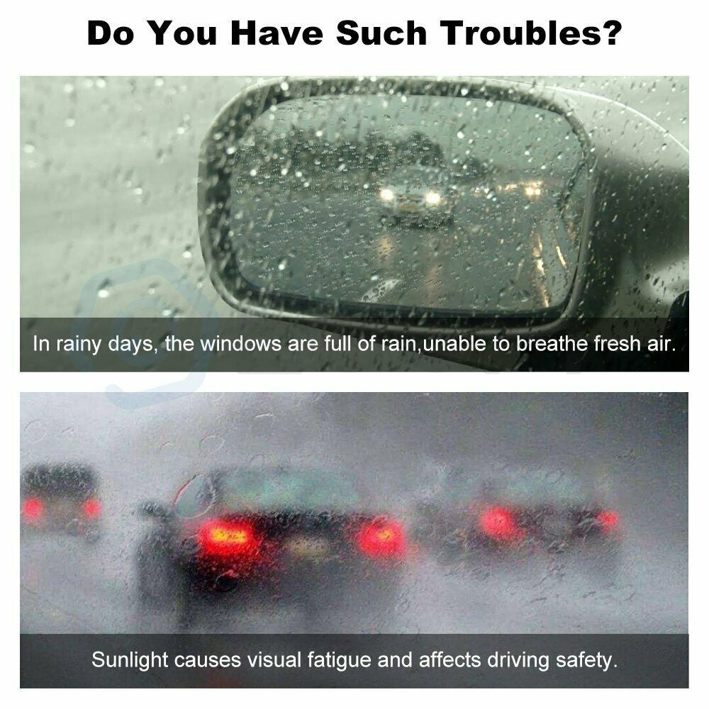 Window Visor Vent Rain Shades Deflectors For 99-16 Ford Super Duty Crew Cab 6B93BC-57