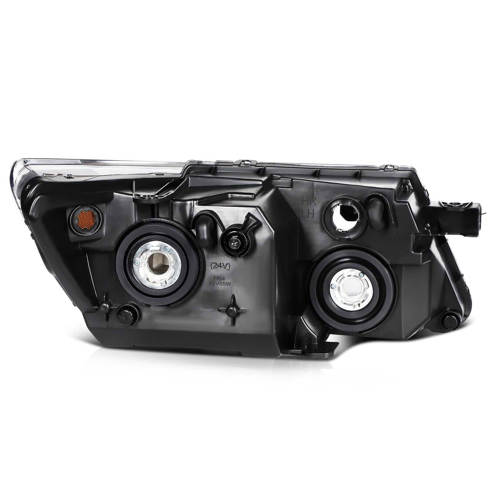 Headlights Assembly Left+Right For 2018-2009 Dodge Journey Black Housing Pair 6B93BC-57